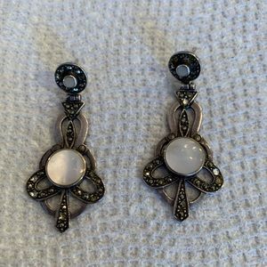 Marcasite and Mother of Pearl Earrings